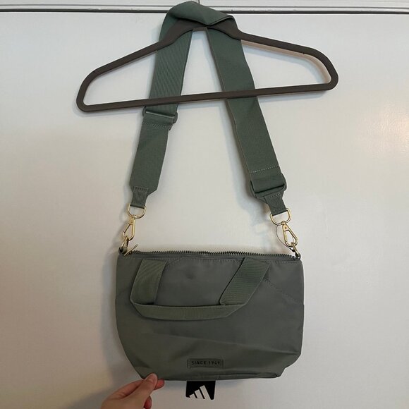 Adidas Premium Mini Tote Crossbody Bag - Green and Gold - Picture 6 of 9